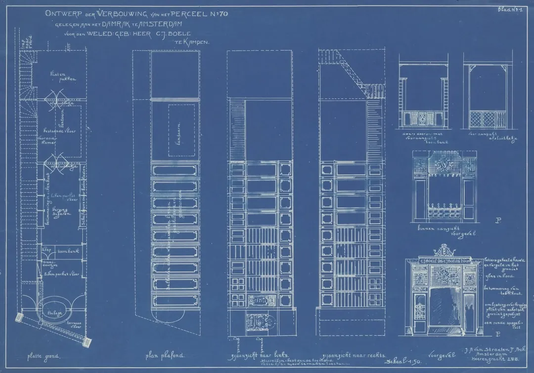 Planunterlagen im Architekturbüro